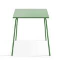 Mesa de jardín cuadrada de metal 70 x 70 x 70 cm
