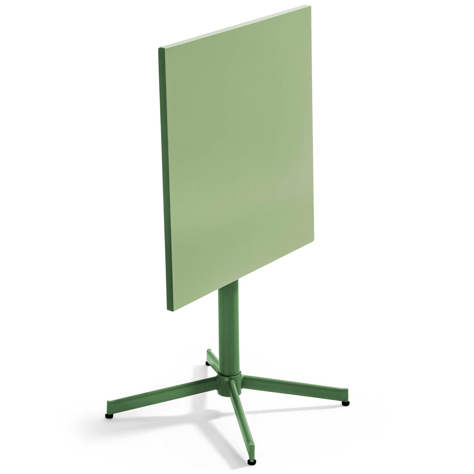 Mesa cuadrada con tablero plegable 70 x 70 cm y 2 sillas de metal