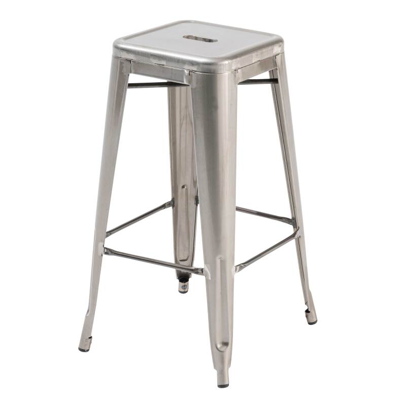 Taburete de jardín de metal mate