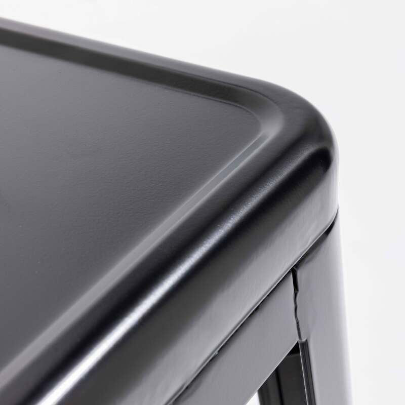 Conjunto de 4 taburetes de jardín de metal mate