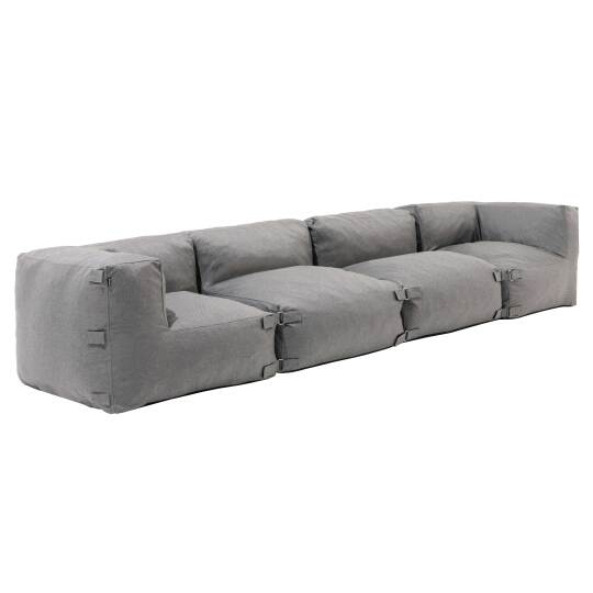 Sofá esquinero fijo modular de 2 plazas y 2 esquinas
