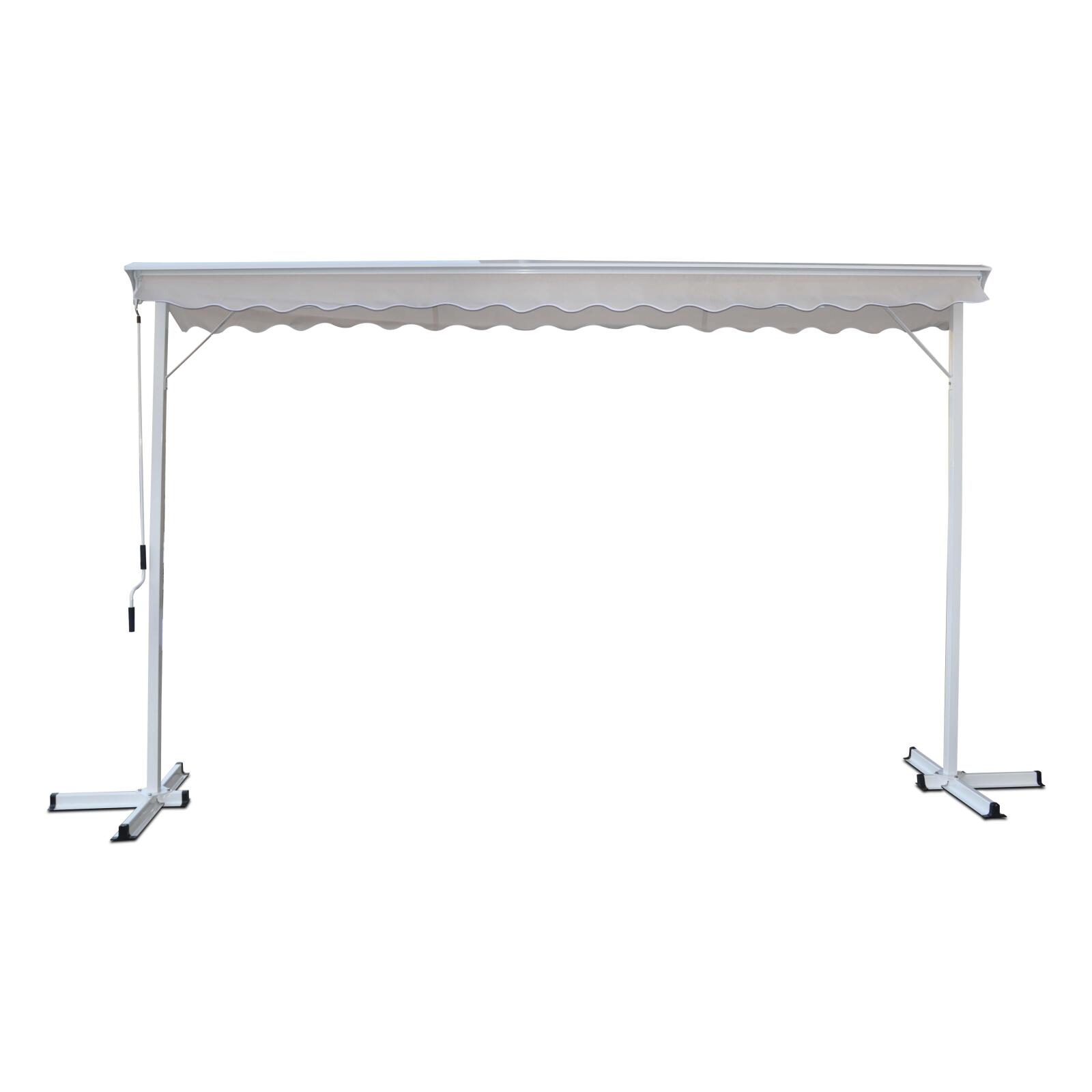 Toldo manual de doble inclinación con cajón 3 x 4 m