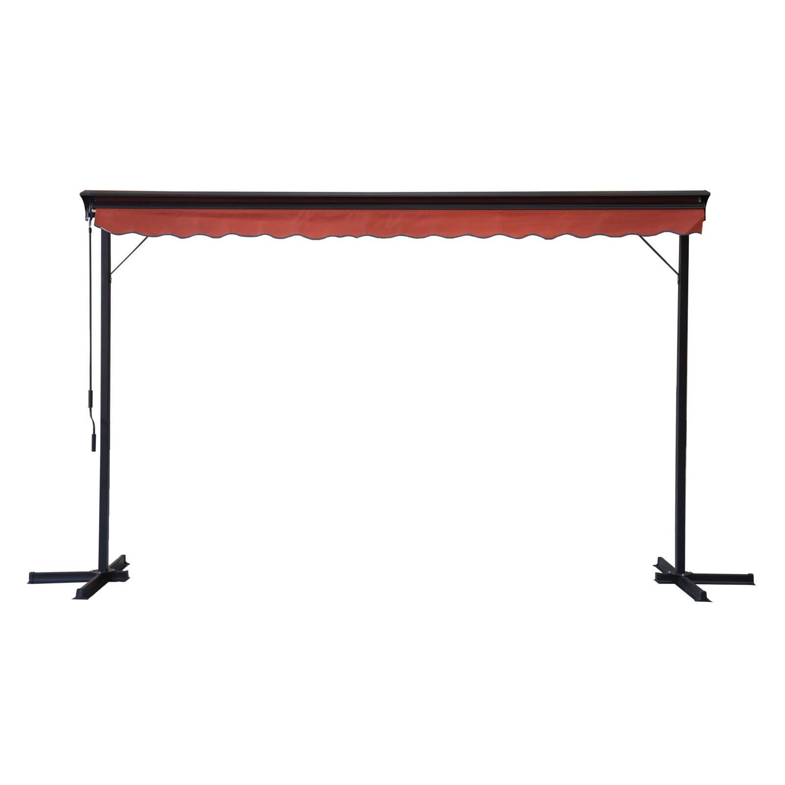 Toldo manual de doble inclinación con cajón 3 x 4 m