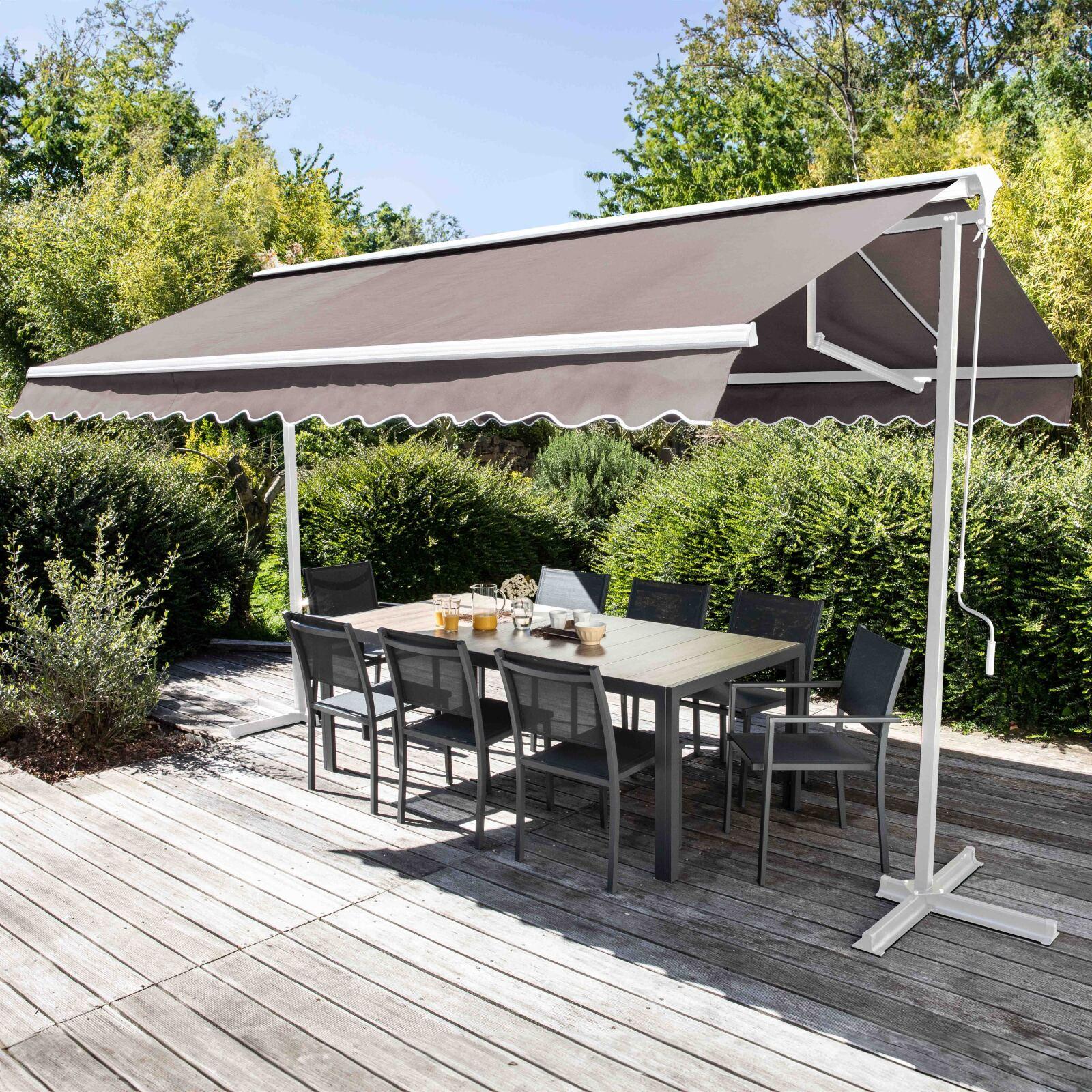 Toldo manual de doble inclinación con cajón 3 x 4 m