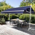Toldo manual de doble inclinación con cajón 3 x 4 m