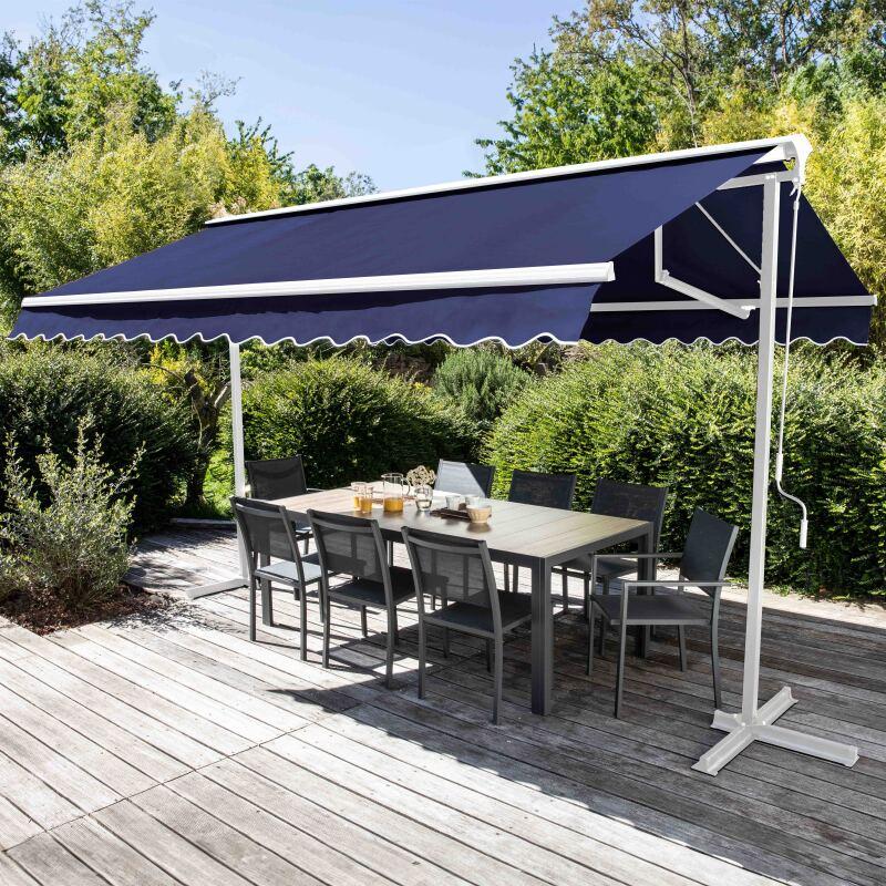 Toldo manual de doble inclinación con cajón 3 x 4 m
