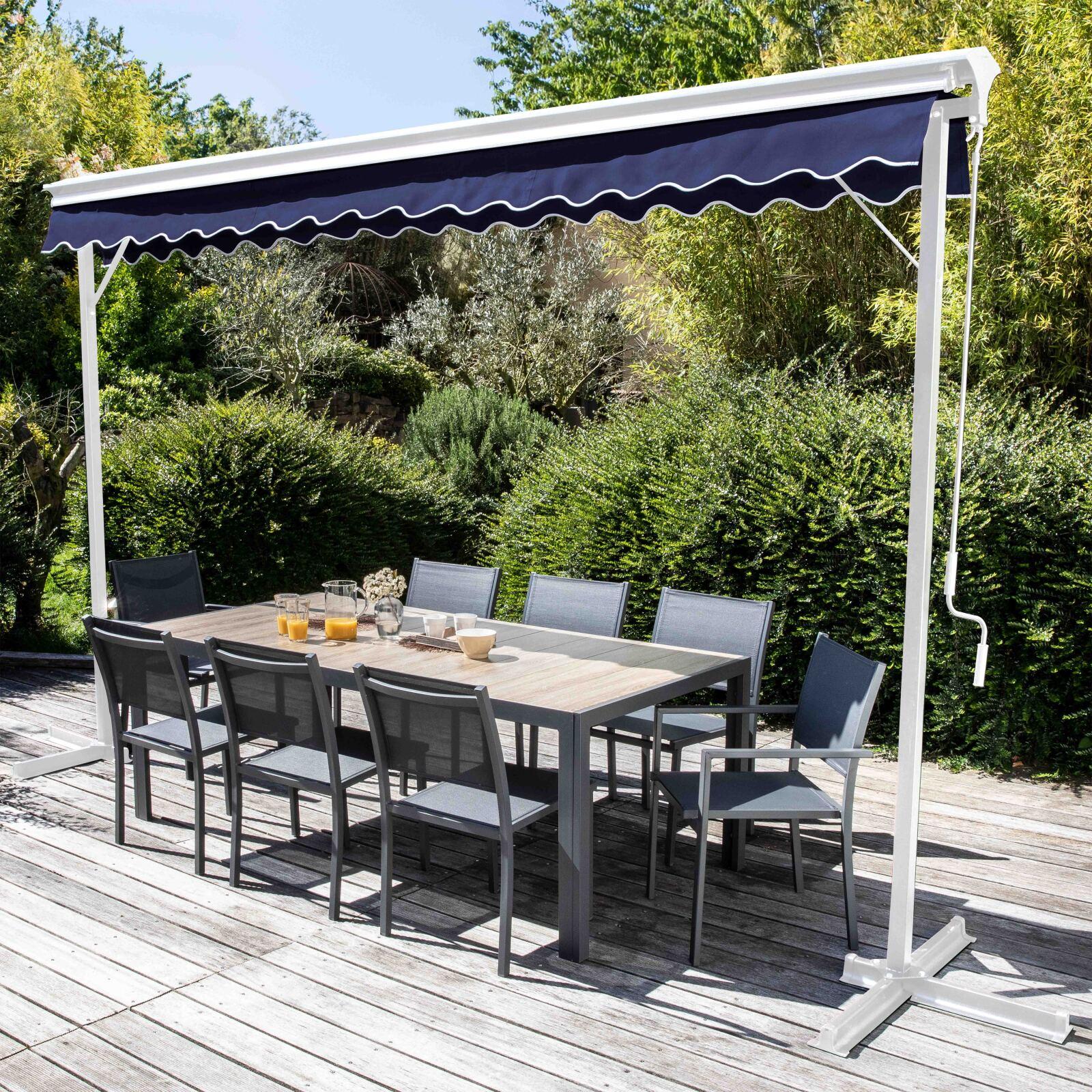 Toldo manual de doble inclinación con cajón 3 x 4 m