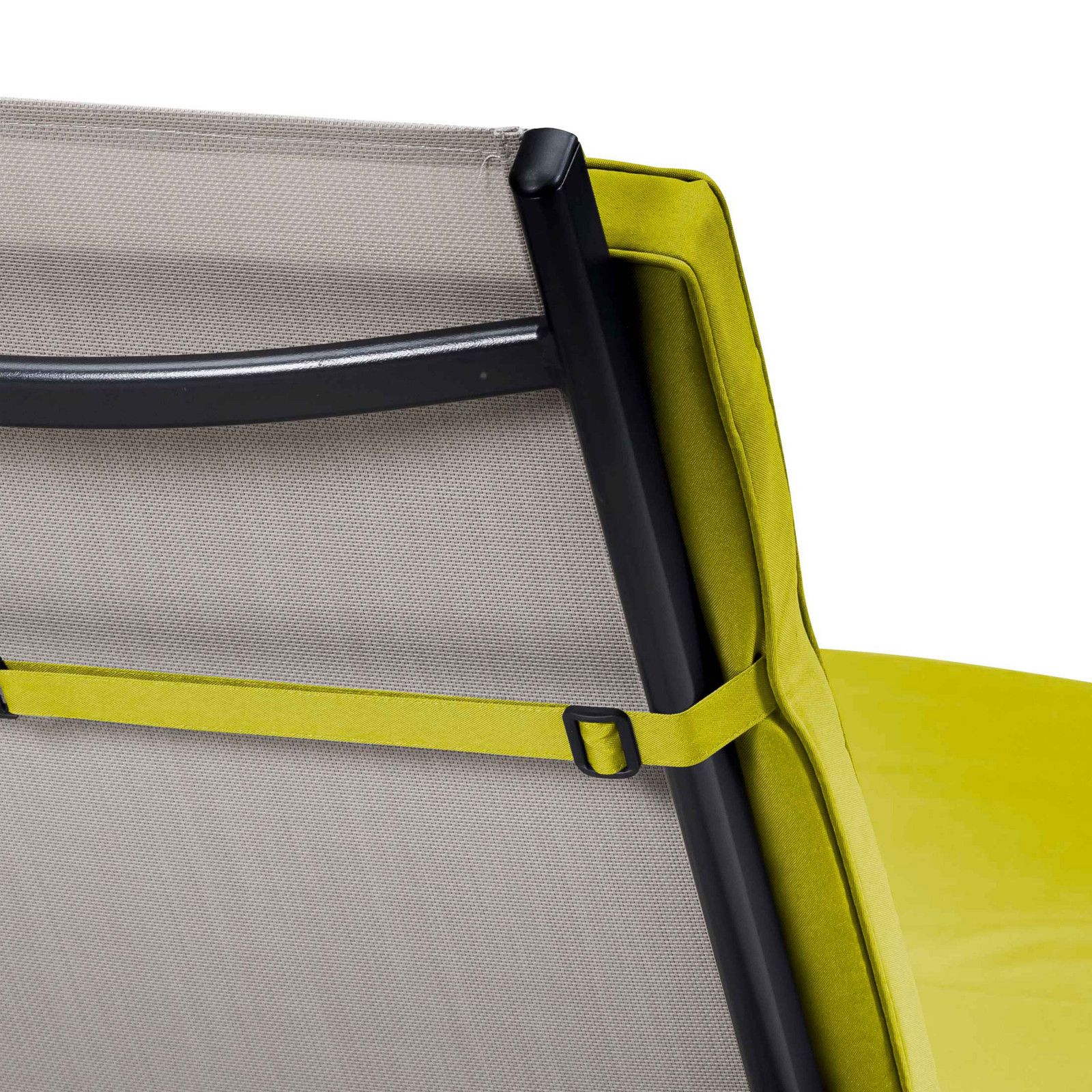 Zoom atadura respaldo tumbona verde