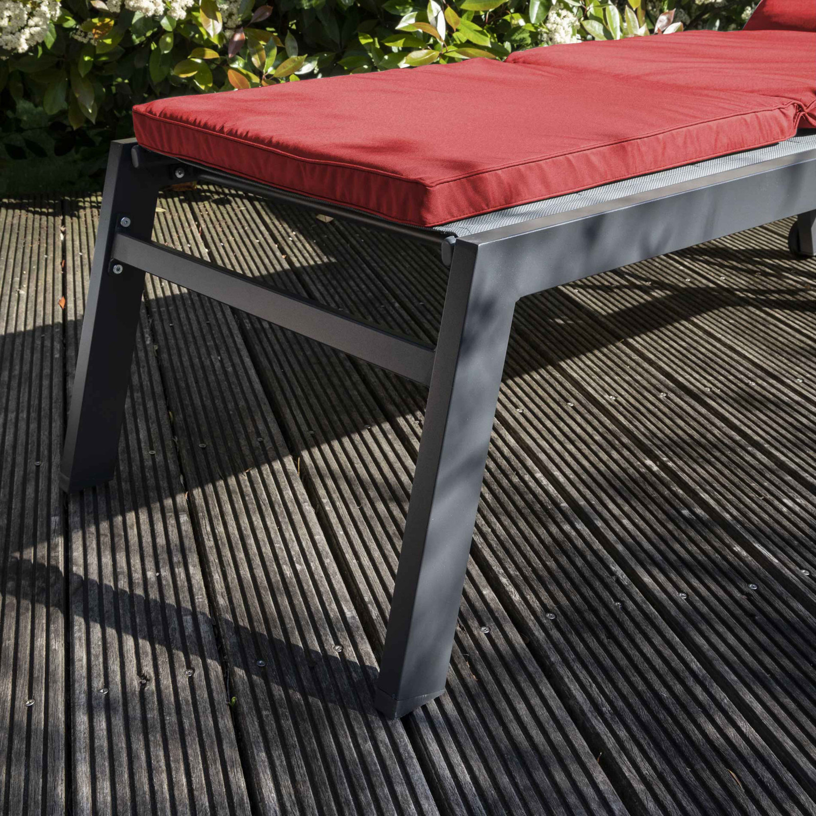 Colchón tumbona rojo