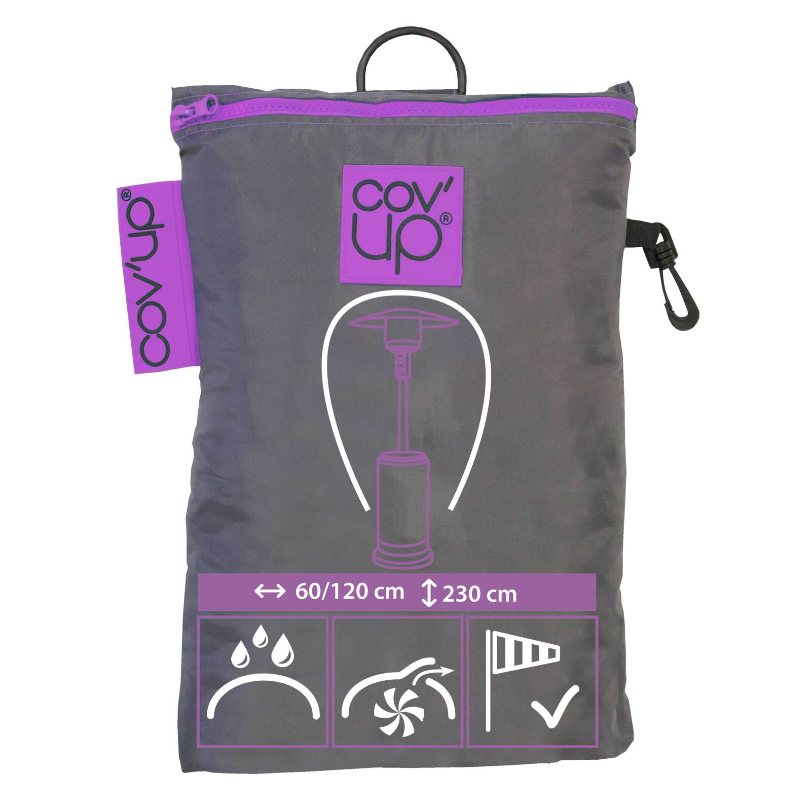 Funda de protección para calentador de sombrillas de 230 cm