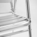 Silla de jardín con reposabrazos de aluminio apilable