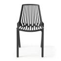 Silla de jardín de plástico con diseño perforado