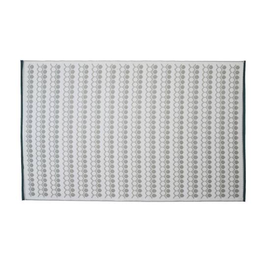 Alfombra rectangular de exterior con diseños de doble cara en polipropileno