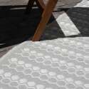 Alfombra rectangular de exterior con diseños de doble cara en polipropileno