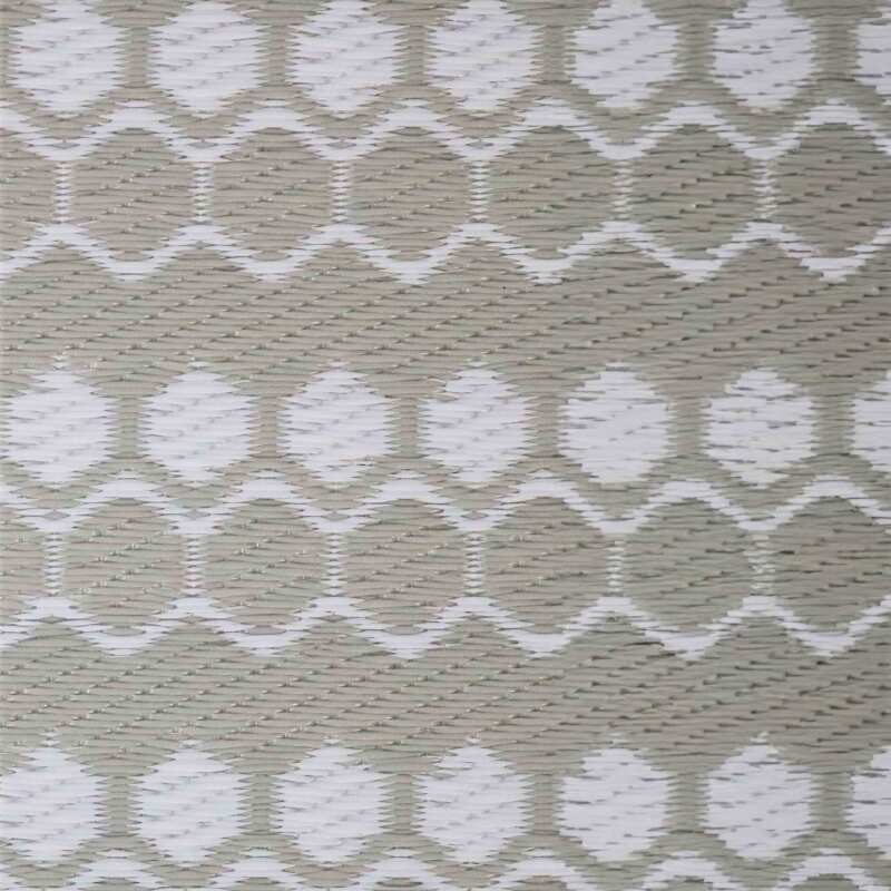 Alfombra rectangular de exterior con diseños de doble cara en polipropileno