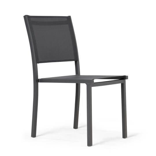 Silla de jardín de aluminio y textileno