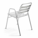 Silla de aluminio apilable