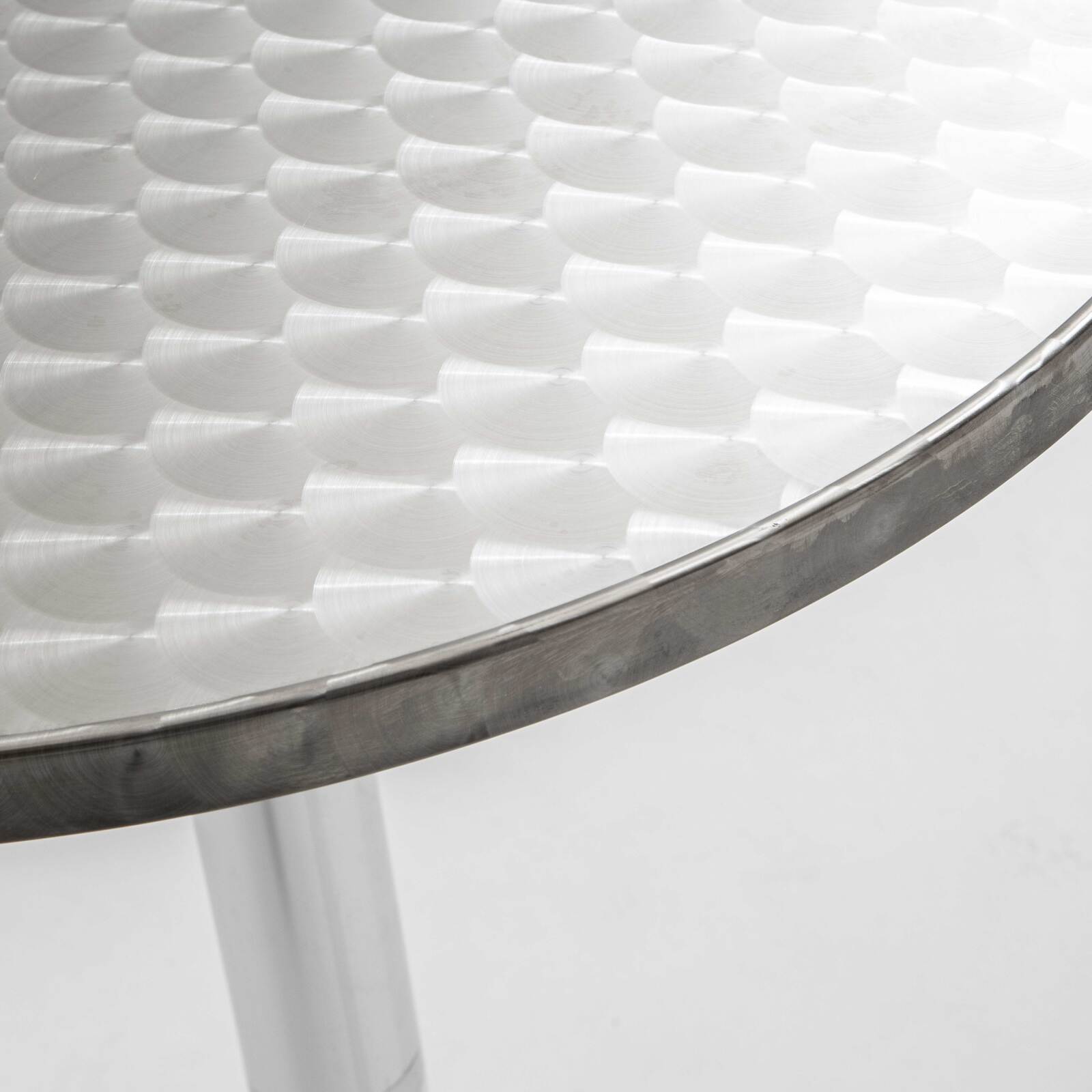 Mesa alta de pie (Ø60 x 110 cm) cuadrada de aluminio Mesa alta de pie (Ø60 x 110 cm) cuadrada de aluminio