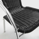 Zoom sillon bistro con reposabrazos NEGRA