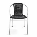 Fauteuil bistro en résiné NOIRE