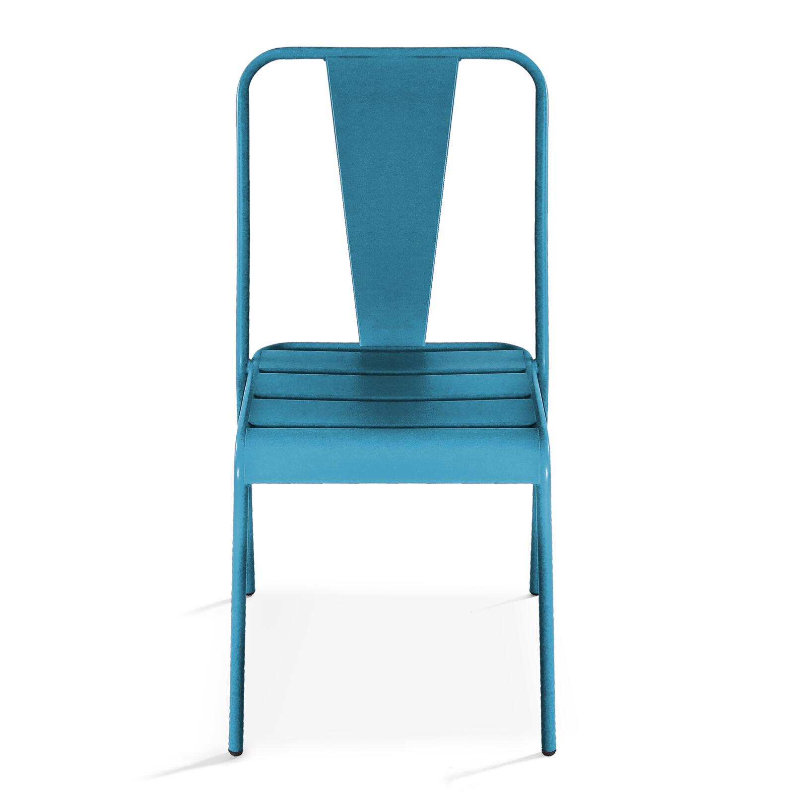 Silla de jardín de estilo bistró de metal