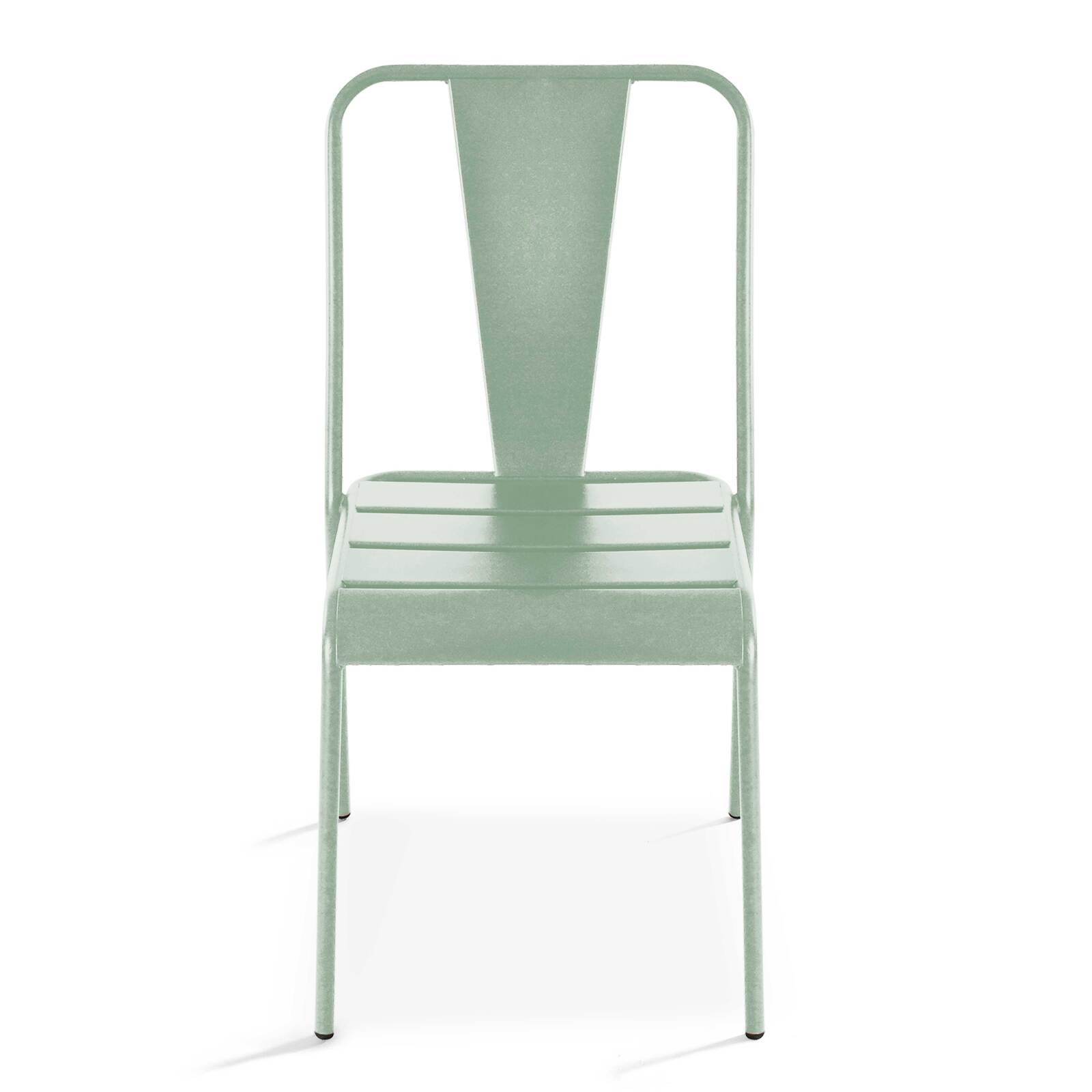 Silla de jardín de estilo bistró de metal