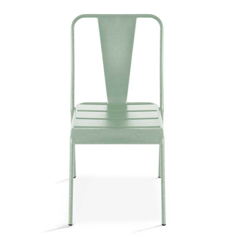 Silla de jardín de estilo bistró de metal (3/5)