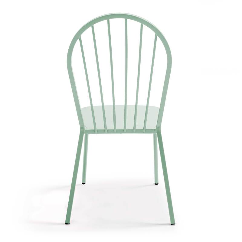 Silla de bistró de metal (3/5)