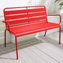 Banco de jardín de metal