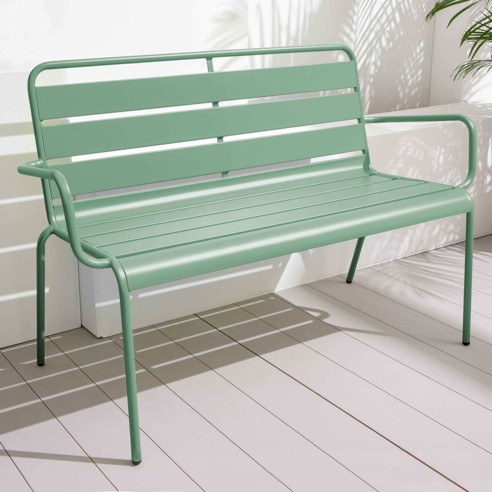 Banco de jardín de metal