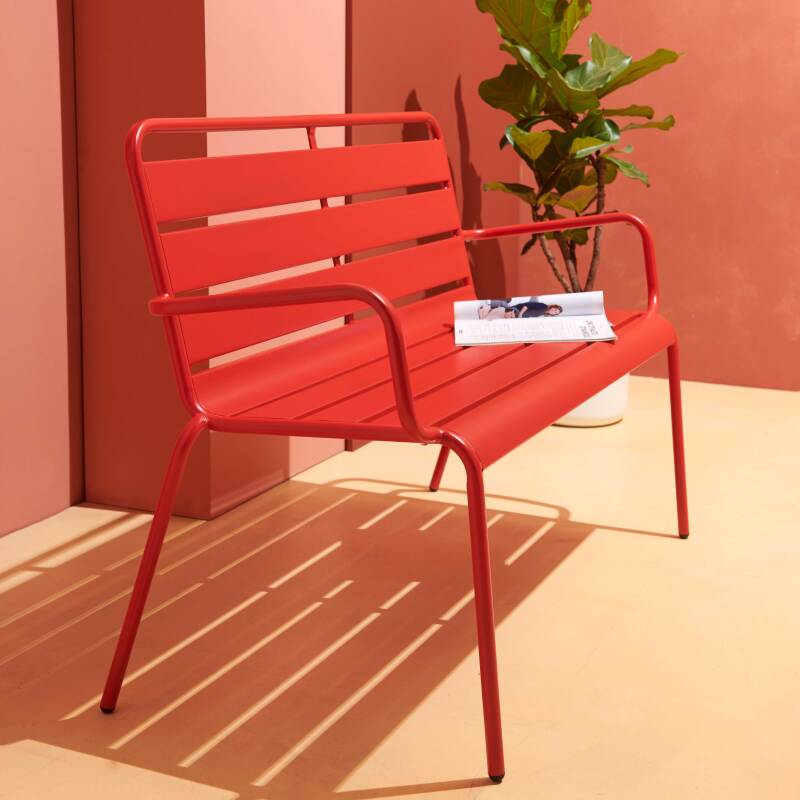 Banco de jardín de metal (4/6)