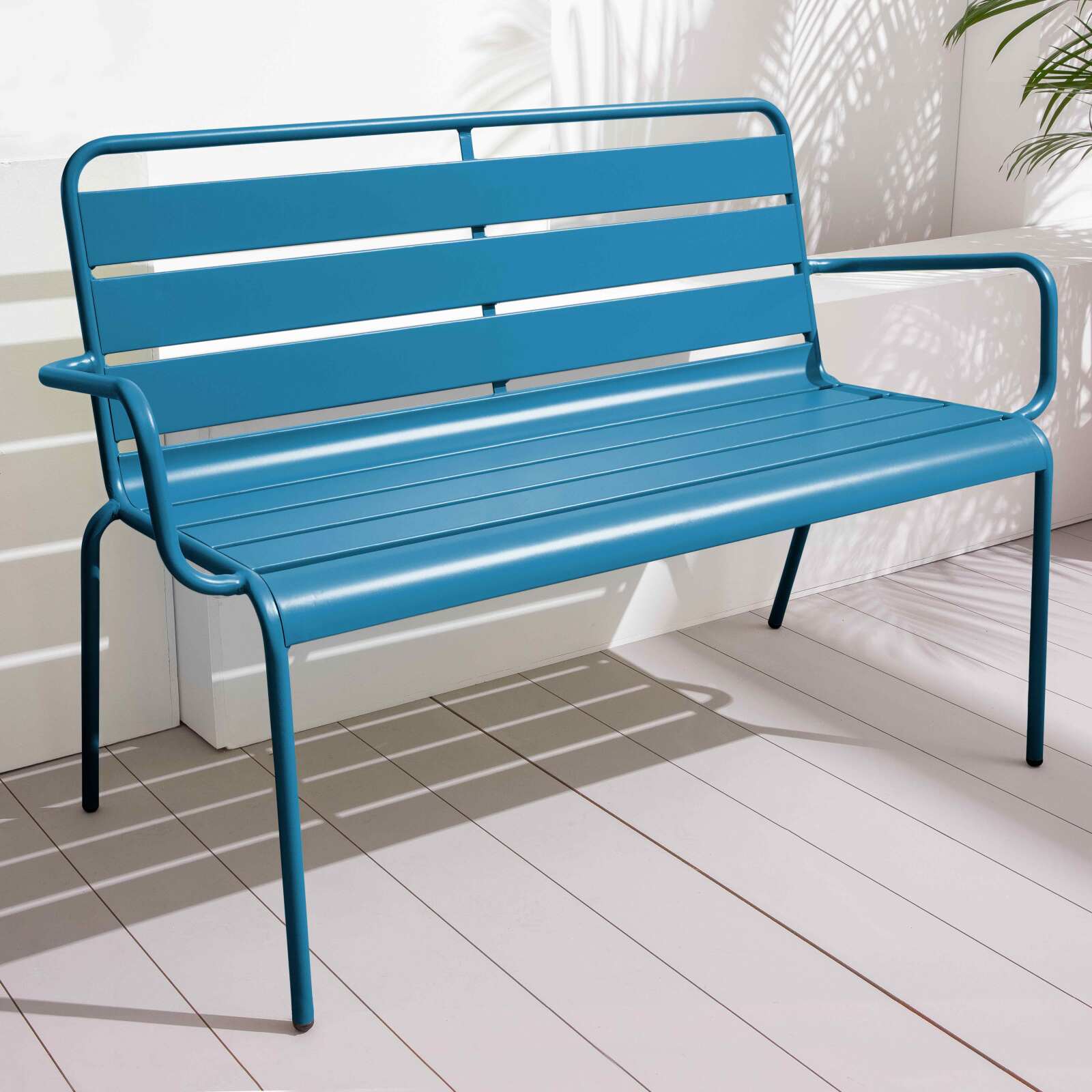 Banco de jardín de metal