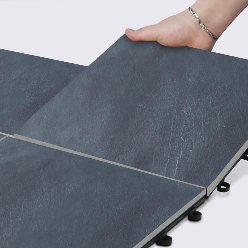 Lotes de baldosas de terraza de piedra natural con sistema de clips