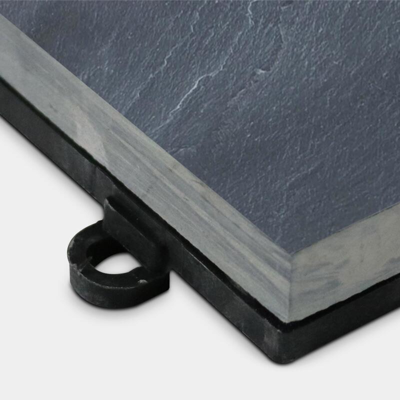 Lotes de baldosas de terraza de piedra natural con sistema de clips