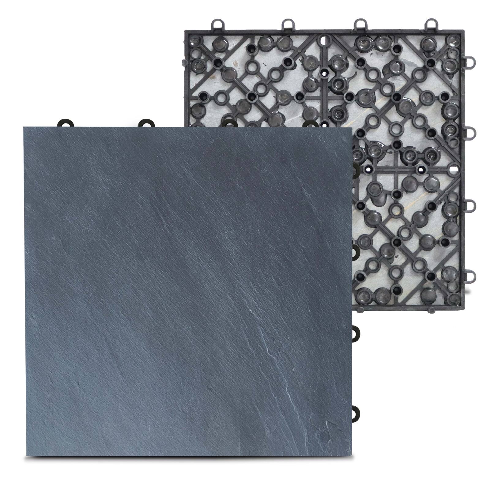 Lotes de baldosas de terraza de piedra natural con sistema de clips