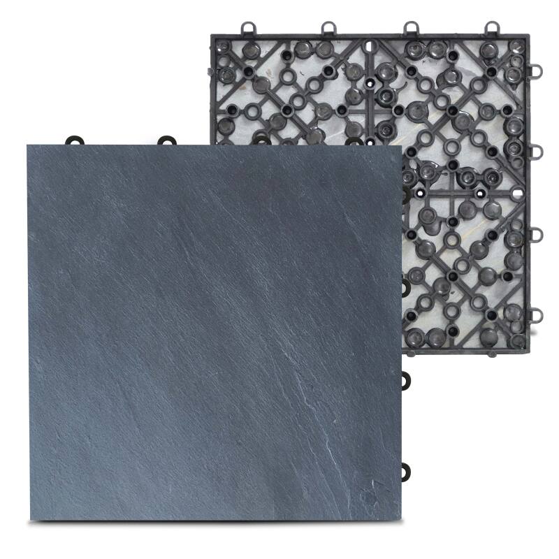 Lotes de baldosas de terraza de piedra natural con sistema de clips