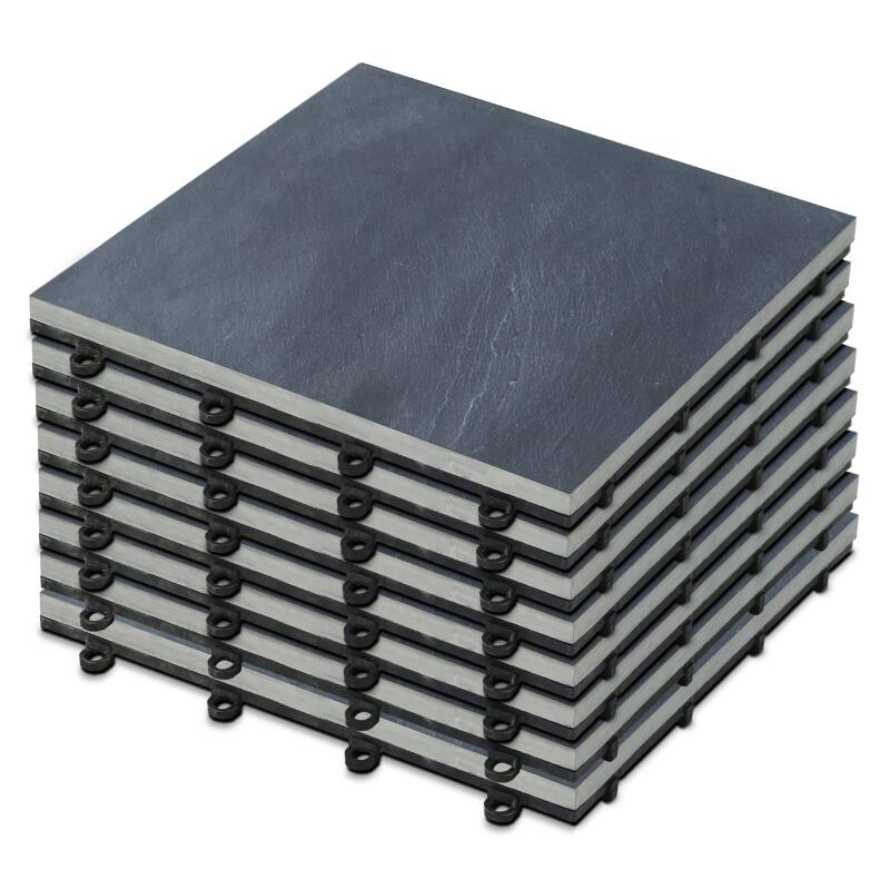 Lotes de baldosas de terraza de piedra natural con sistema de clips