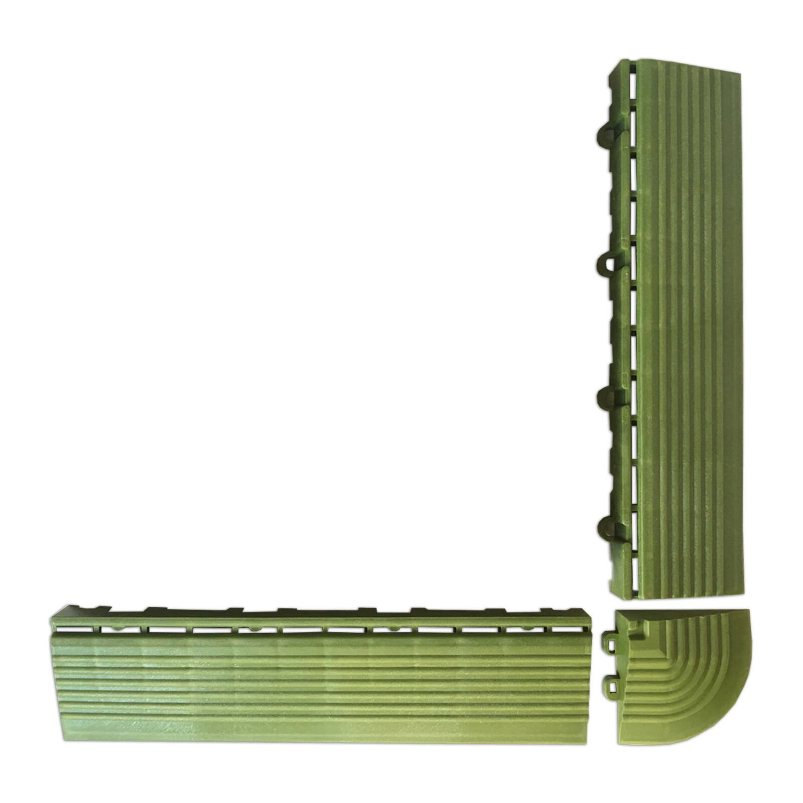 Monedas y bordes verdes para baldosas de encaje