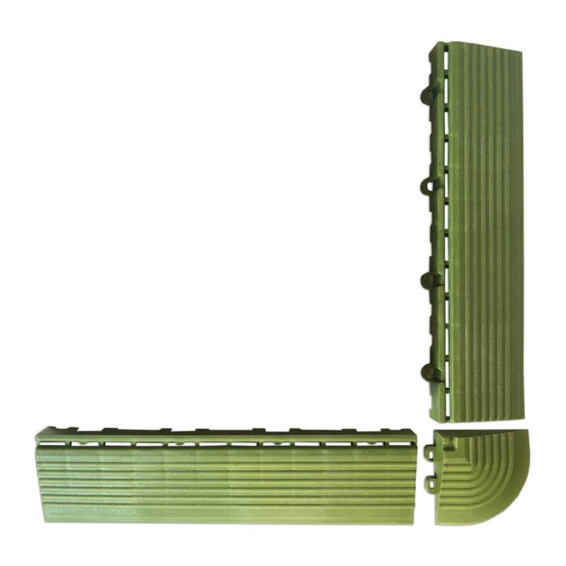 Monedas y bordes verdes para baldosas de encaje