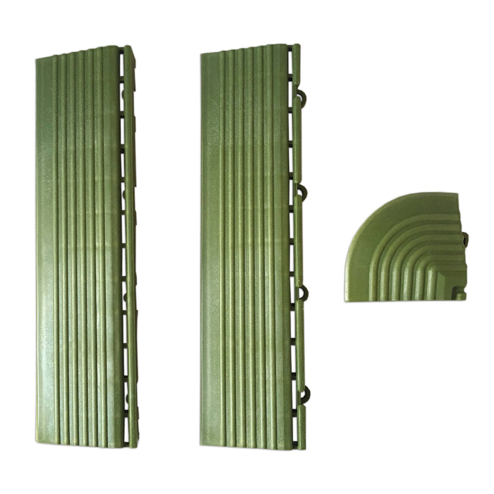 Monedas y bordes verdes para baldosas de encaje