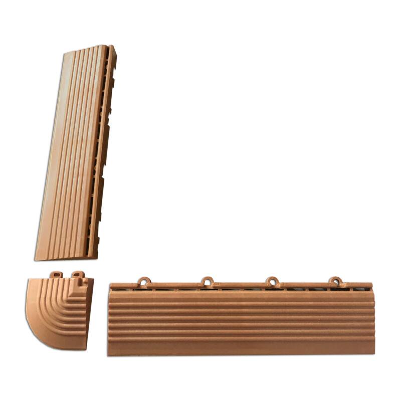 Monedas y bordes marrones para baldosas de encaje