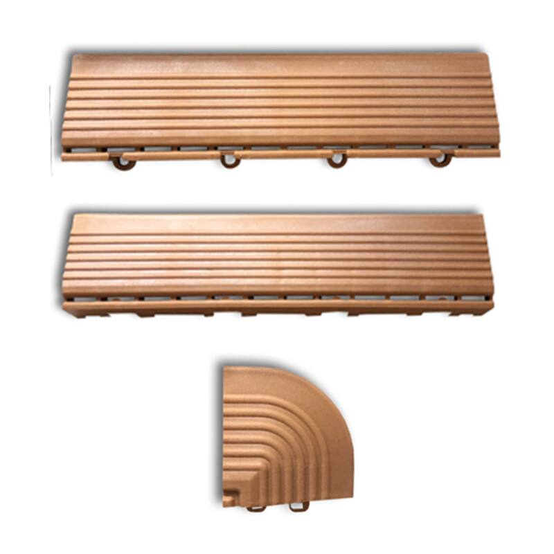 Monedas y bordes marrones para baldosas de encaje