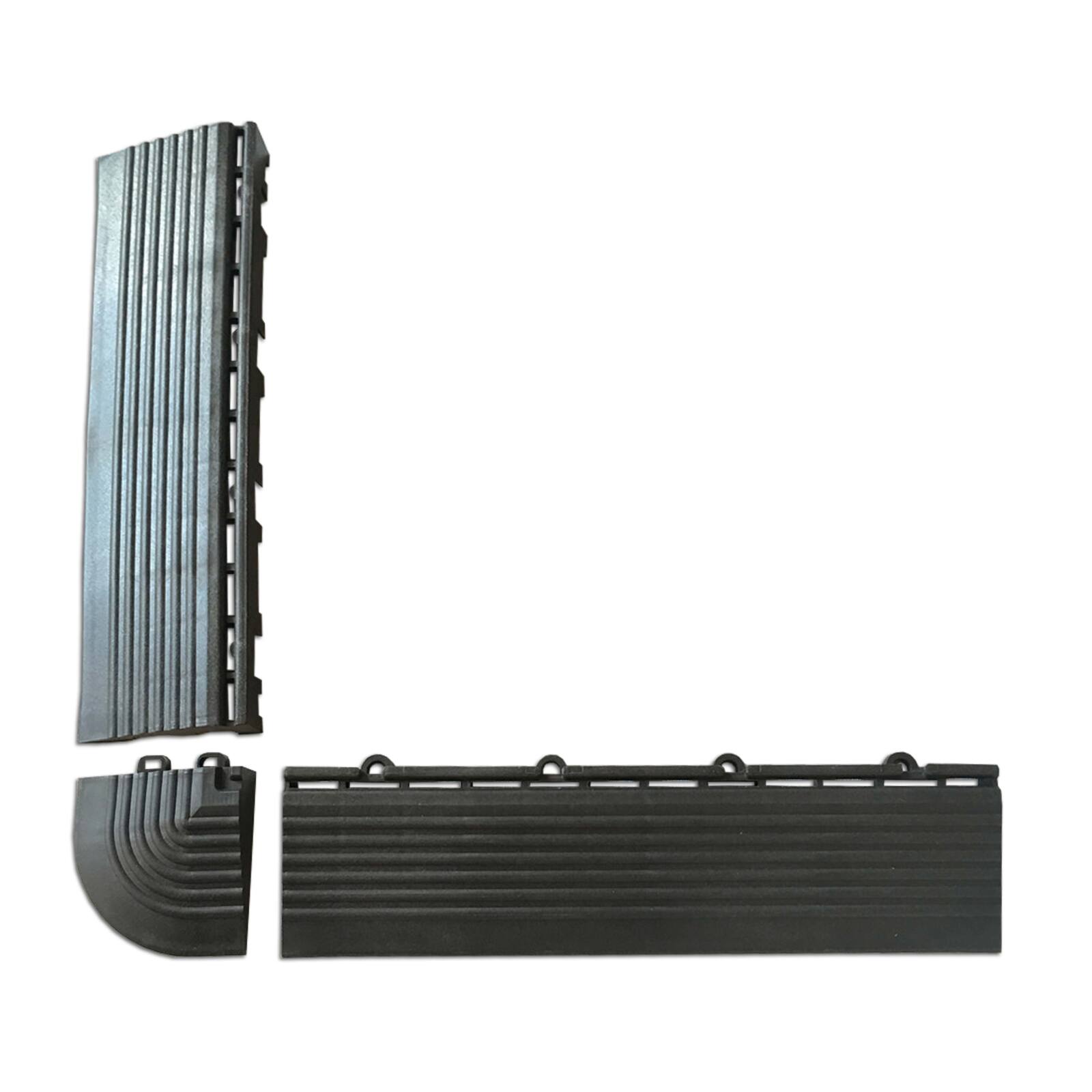 Monedas y bordes negros para baldosas de encaje