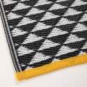 Tapete rectangular de exterior con diseños de doble cara en polipropileno