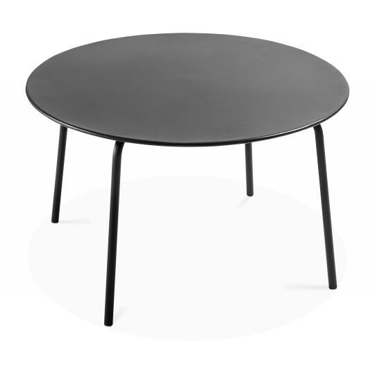 Mesa redonda de jardín (Ø120 x 72 cm) de metal