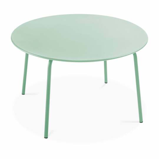 Mesa redonda de jardín (Ø120 x 72 cm) de metal