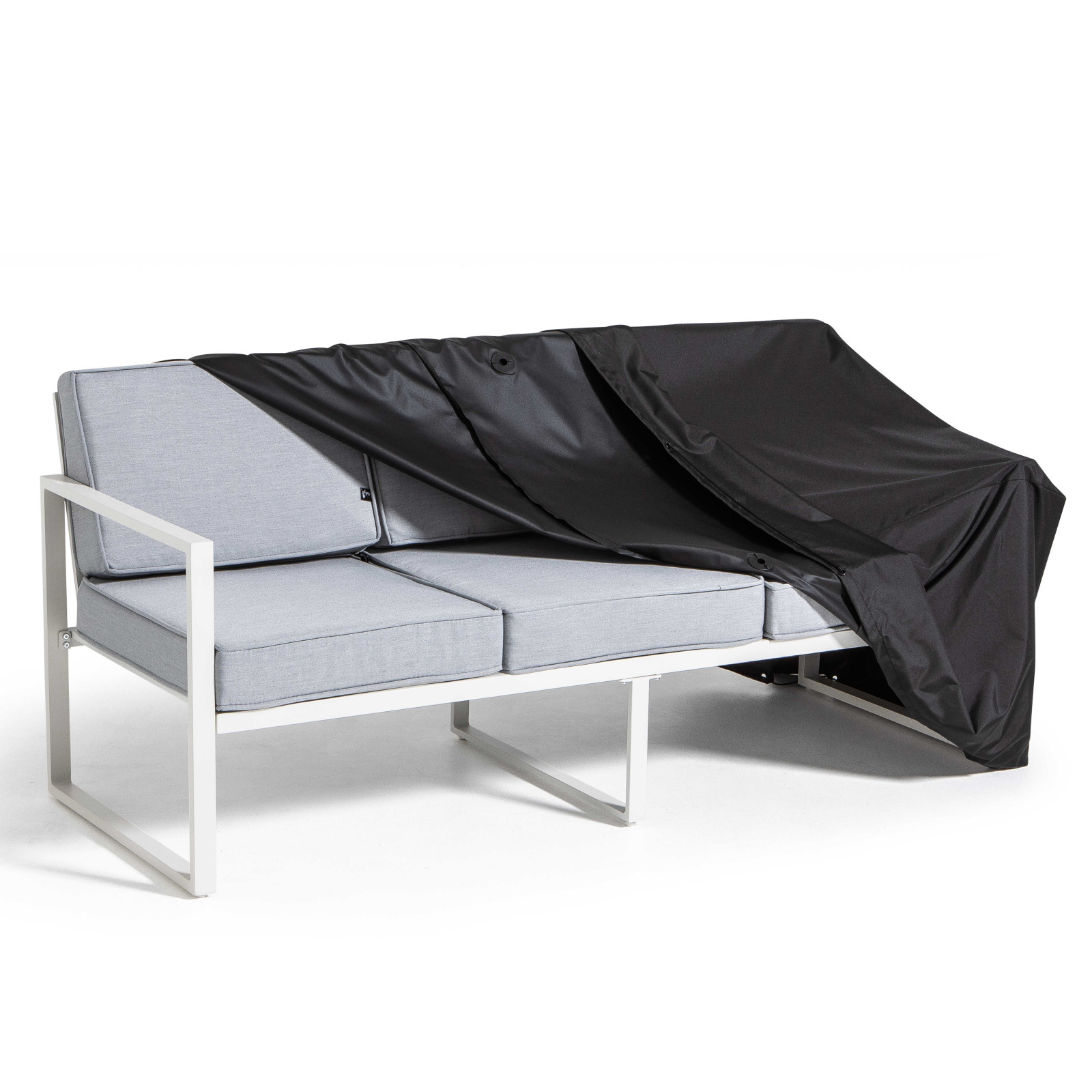 Funda de sofá de exterior negra 230 x 90 x 60 cm