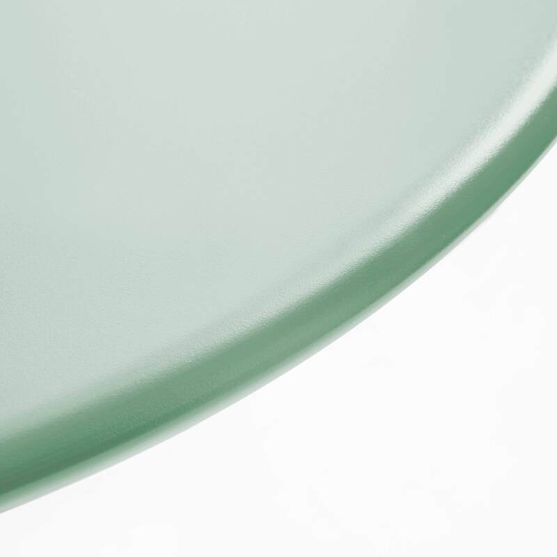 Mesa de jardín redonda Ø120 x 72 cm y 6 sillas con brazos de metal