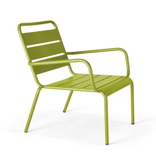 Sillón bajo de metal