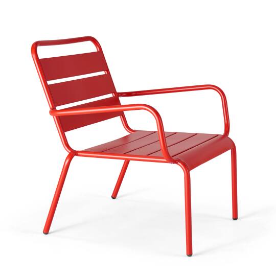 Sillón bajo de metal